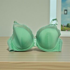 NEW, Adore Me, Green Lace Underwire Bra, 38DD